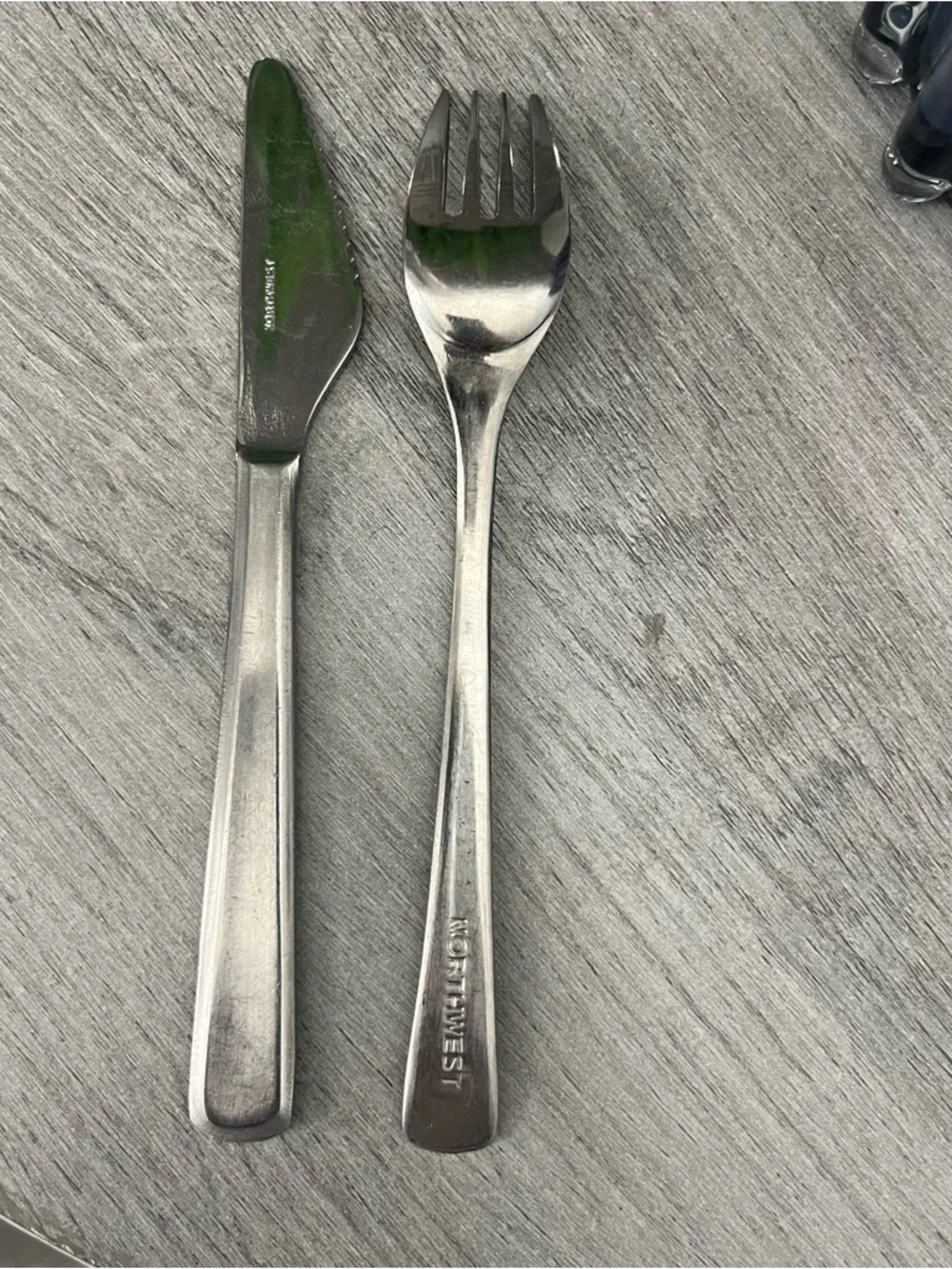 Vintage Northwest Airlines Silverware Knife Fork